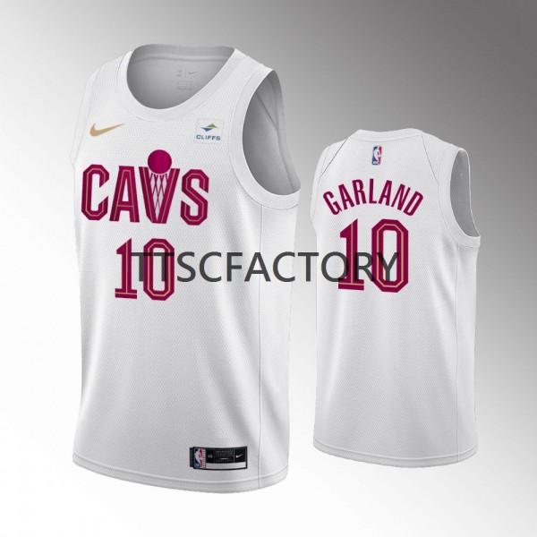 Cleveland Cavaliers Trikot Darius Garland 10 Nike 2022-23 Association Edition Weiß Swingman - Herren Cleveland Cavaliers Trikot Darius Garland 10 Nike 2022-23 Association Edition Weiß Swingman - Herren